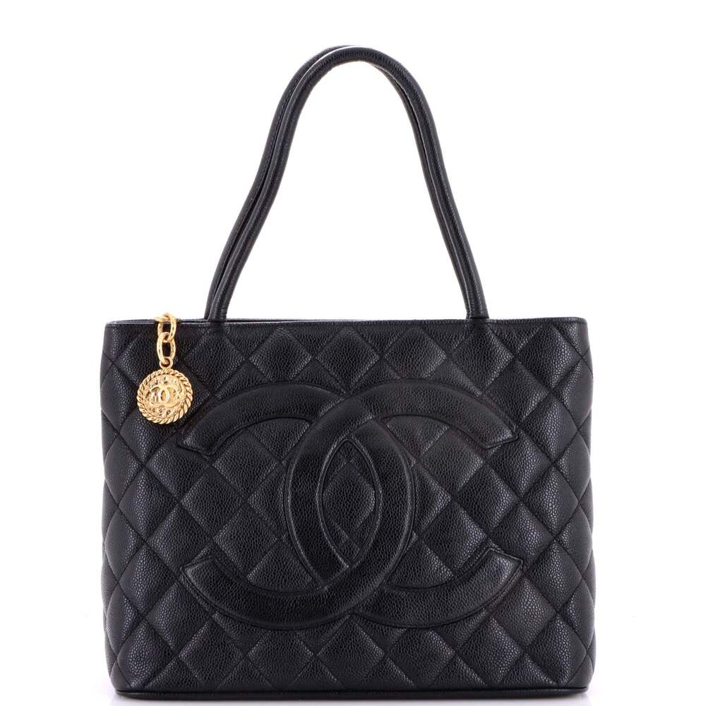 Chanel Medallion Tote Quilted Caviar #249666C27B - Picture 1 of 8